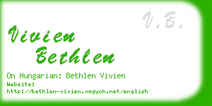 vivien bethlen business card